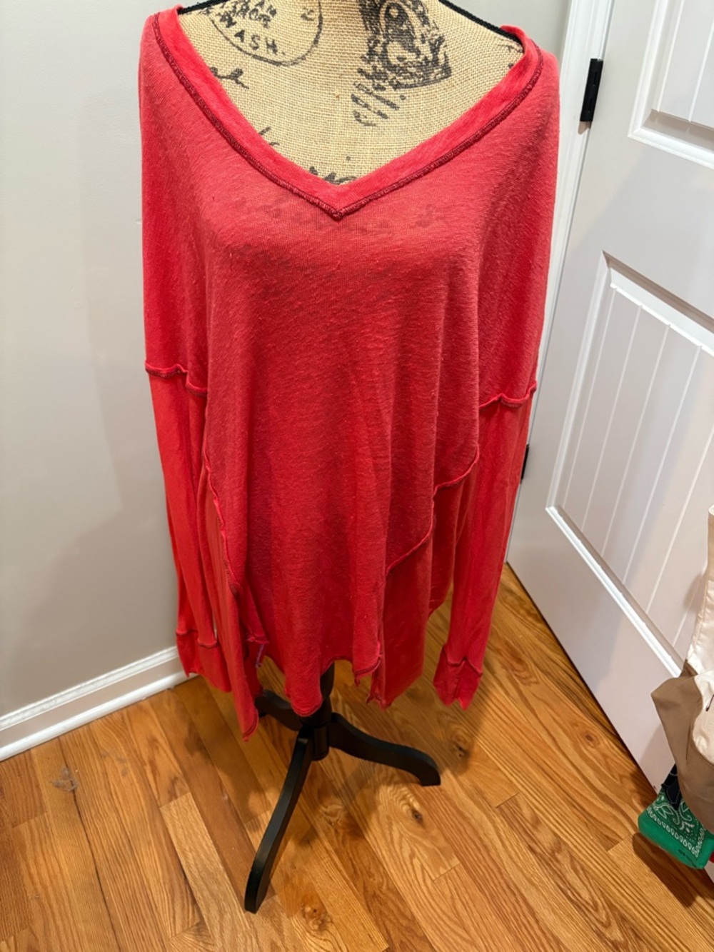 🌸FREE PEOPLE  Batman Sleeved Top